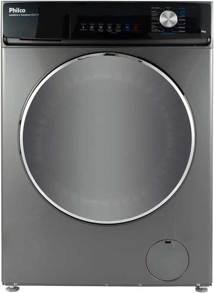 Lava e Seca 16 Programas Eco Inverter Philco 10 kg Inox