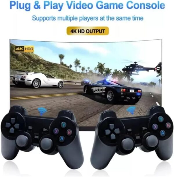 Vídeo Game Retrô Game Stick Lite 4k Hdmi 64gb 20.000 Mil Jogos Com 2 Controles Sem Fio - Image 5