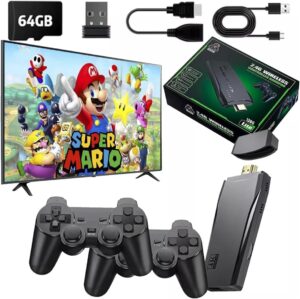 Vídeo Game Retrô Game Stick Lite 4k Hdmi 64gb 20.000 Mil Jogos Com 2 Controles Sem Fio - Imagem 3