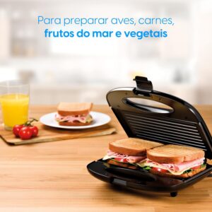 Sanduicheira Grill Break Time Antiaderente - Imagem 6