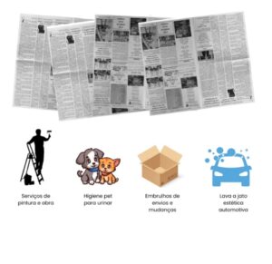 JORNAL GRANDE 56x63cm - Imagem 3